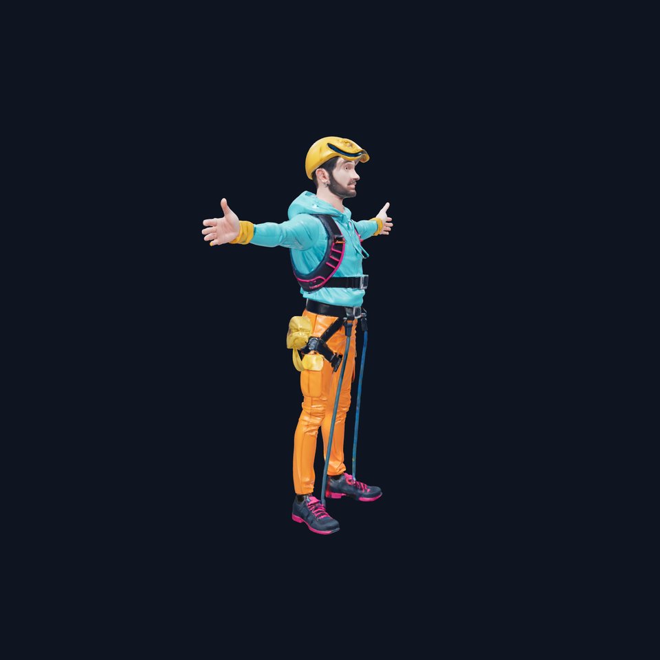 Vibrant Climber Outfit model pack